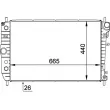Radiateur, refroidissement du moteur MAHLE CR 1345 000P - Visuel 2