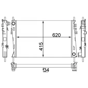 Radiateur, refroidissement du moteur MAHLE