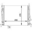 Radiateur, refroidissement du moteur MAHLE CR 1352 000P - Visuel 1