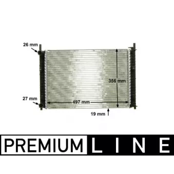 Radiateur, refroidissement du moteur MAHLE CR 1354 000P