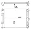 Radiateur, refroidissement du moteur MAHLE CR 1405 000P - Visuel 2