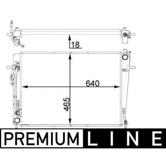 Radiateur, refroidissement du moteur MAHLE