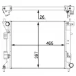 Radiateur, refroidissement du moteur MAHLE CR 1407 000P - Visuel 2