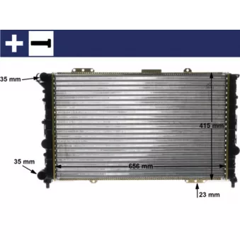 Radiateur, refroidissement du moteur MAHLE CR 1410 000S