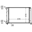 Radiateur, refroidissement du moteur MAHLE CR 1411 000S - Visuel 2