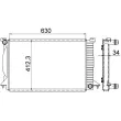 Radiateur, refroidissement du moteur MAHLE CR 1421 000S - Visuel 1