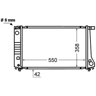 Radiateur, refroidissement du moteur MAHLE CR 1424 000S