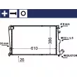 Radiateur, refroidissement du moteur MAHLE CR 1429 000S - Visuel 1