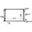Radiateur, refroidissement du moteur MAHLE CR 1429 000S - Visuel 2
