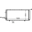 Radiateur, refroidissement du moteur MAHLE CR 1430 000S - Visuel 2