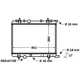 Radiateur, refroidissement du moteur MAHLE CR 1434 000S