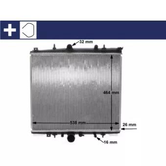Radiateur, refroidissement du moteur MAHLE CR 1435 000S