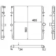 Radiateur, refroidissement du moteur MAHLE CR 1436 000S - Visuel 2