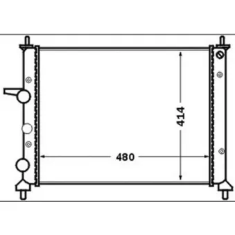 Radiateur, refroidissement du moteur MAHLE CR 1442 000S