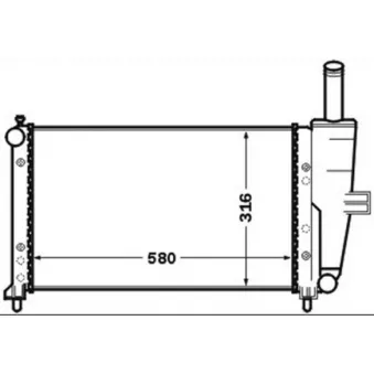 Radiateur, refroidissement du moteur MAHLE CR 1443 000S