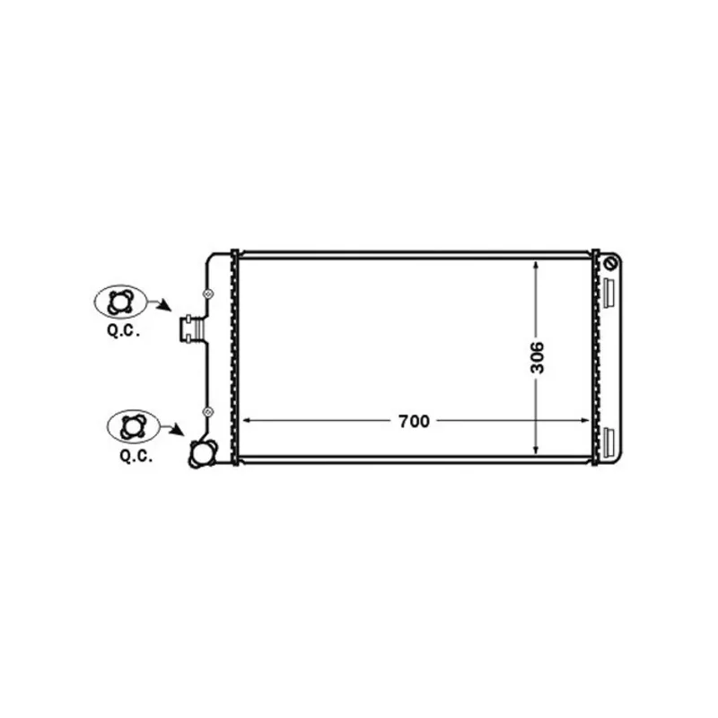 Radiateur, refroidissement du moteur MAHLE CR 1445 000S