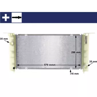 Radiateur, refroidissement du moteur MAHLE CR 1449 000S