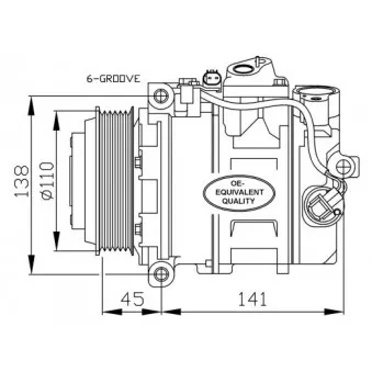 Compresseur, climatisation NRF 32674