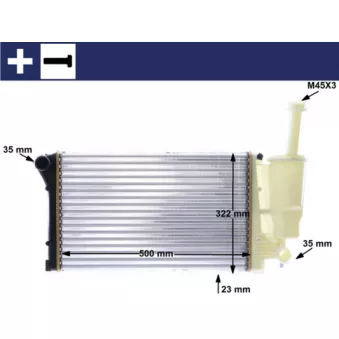 Radiateur, refroidissement du moteur MAHLE CR 1451 000S