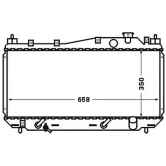 Radiateur, refroidissement du moteur MAHLE CR 1458 000S