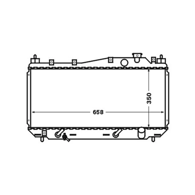 Radiateur, refroidissement du moteur MAHLE CR 1458 000S