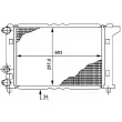 Radiateur, refroidissement du moteur MAHLE CR 146 000S - Visuel 1