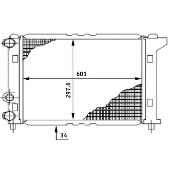 Radiateur, refroidissement du moteur MAHLE CR 146 000S