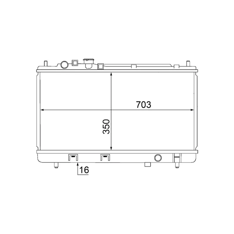 Radiateur, refroidissement du moteur MAHLE CR 1473 000S