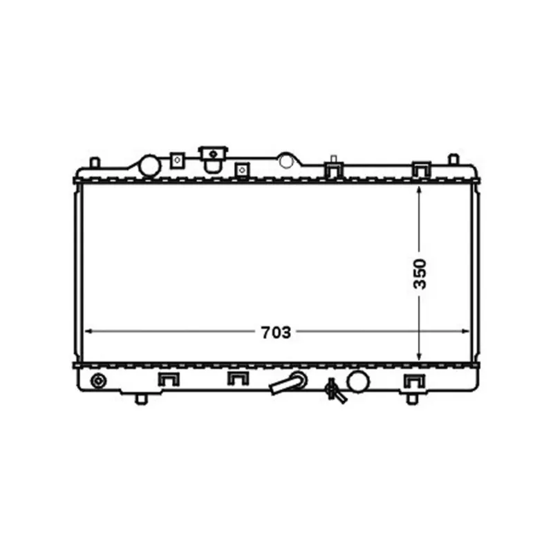 Radiateur, refroidissement du moteur MAHLE CR 1474 000S