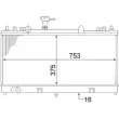 Radiateur, refroidissement du moteur MAHLE CR 1475 000S - Visuel 2