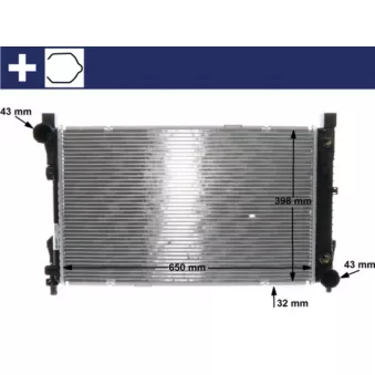 Radiateur, refroidissement du moteur MAHLE CR 1478 000S