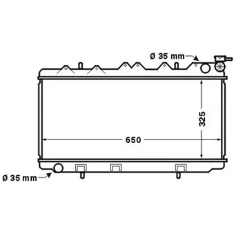 Radiateur, refroidissement du moteur MAHLE CR 1484 000S