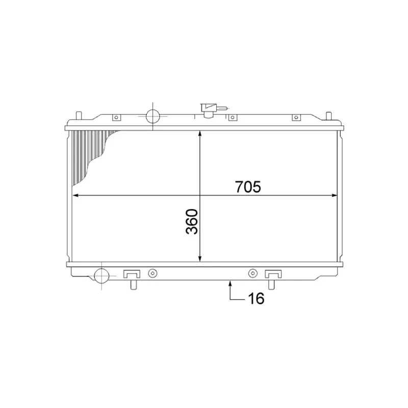 Radiateur, refroidissement du moteur MAHLE CR 1486 000S