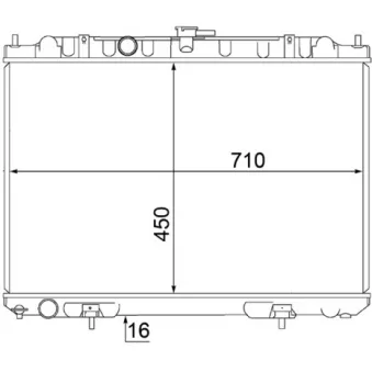 Radiateur, refroidissement du moteur MAHLE CR 1490 000S
