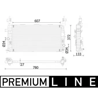 Radiateur, refroidissement du moteur MAHLE