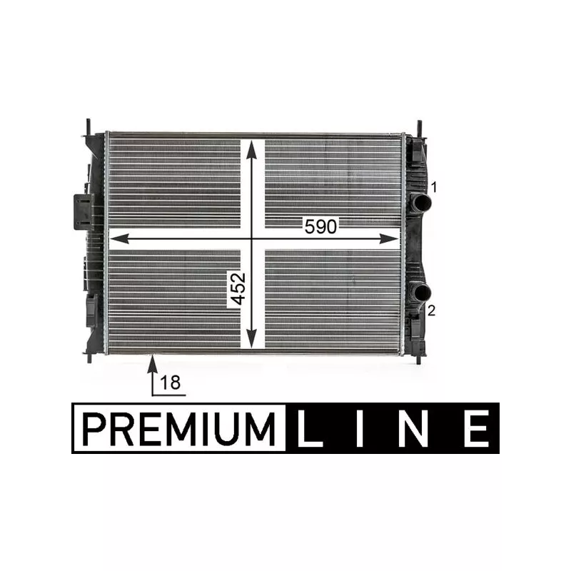 Radiateur, refroidissement du moteur MAHLE CR 15 000P