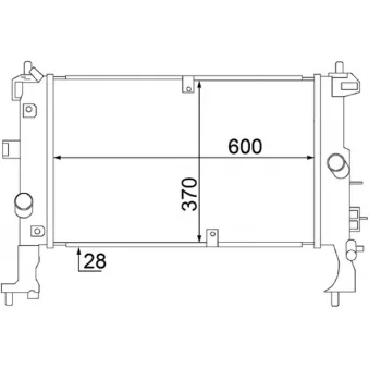 Radiateur, refroidissement du moteur MAHLE CR 1500 000S