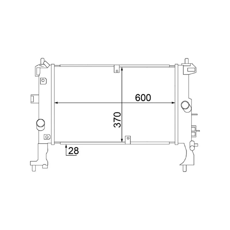 Radiateur, refroidissement du moteur MAHLE CR 1500 000S