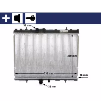 Radiateur, refroidissement du moteur MAHLE CR 1501 000S
