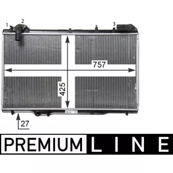 Radiateur, refroidissement du moteur MAHLE CR 1503 000P
