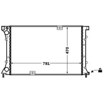 Radiateur, refroidissement du moteur MAHLE CR 1505 000S