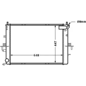 Radiateur, refroidissement du moteur MAHLE CR 1510 000S