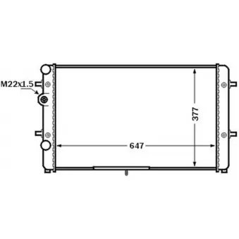 Radiateur, refroidissement du moteur MAHLE CR 1512 000S