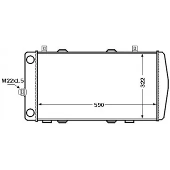 Radiateur, refroidissement du moteur MAHLE CR 1513 000S