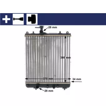 Radiateur, refroidissement du moteur MAHLE CR 1514 000S