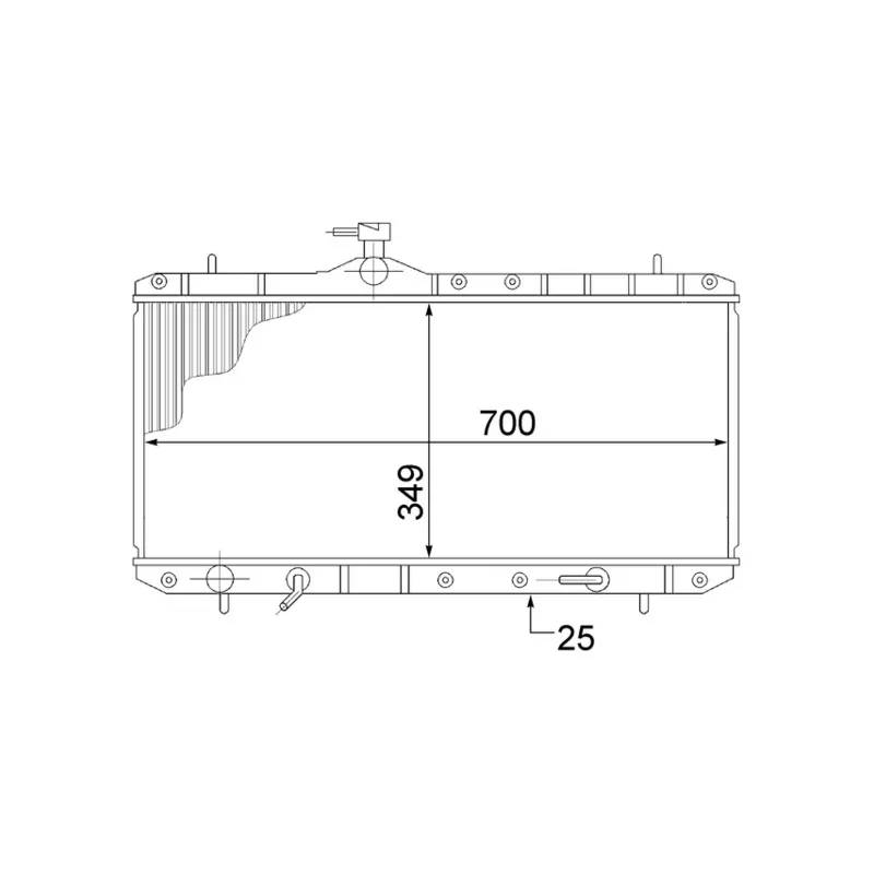 Radiateur, refroidissement du moteur MAHLE CR 1517 000S