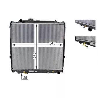 Radiateur, refroidissement du moteur MAHLE CR 1521 000S