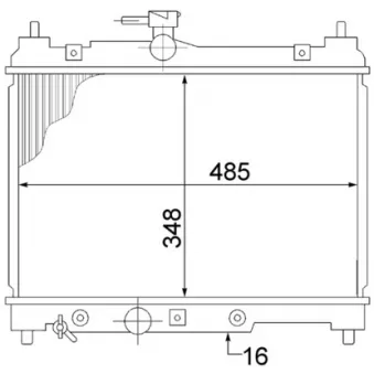 Radiateur, refroidissement du moteur MAHLE CR 1522 000S