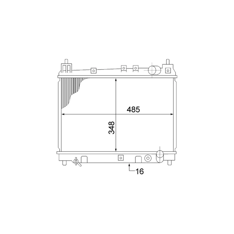 Radiateur, refroidissement du moteur MAHLE CR 1524 000S