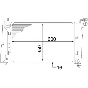 Radiateur, refroidissement du moteur MAHLE CR 1526 000S